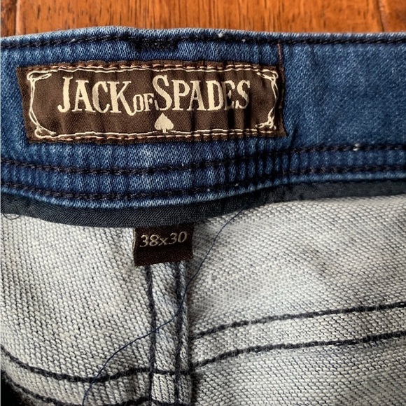 Jack of Spades Blue Denim Jeans Jack straight leg - Picture 6 of 9